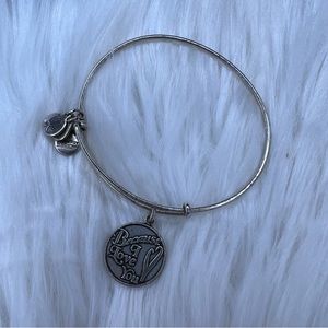 Alex and Ani Rafaelian Silver ‘Because I Love You’ Charm Bangle Bracelet